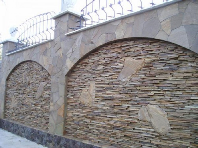 Фасадно-стеновая нарезка-торец из песчаника - изображение 1