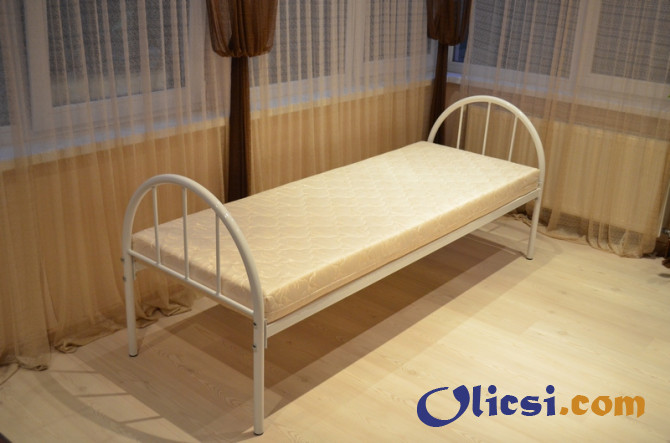 Двухъярусные металлические кровати, односпальные кровати бюджетные. - изображение 1