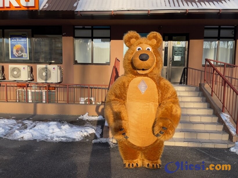 Медведь коричневый костюм надувной - изображение 1